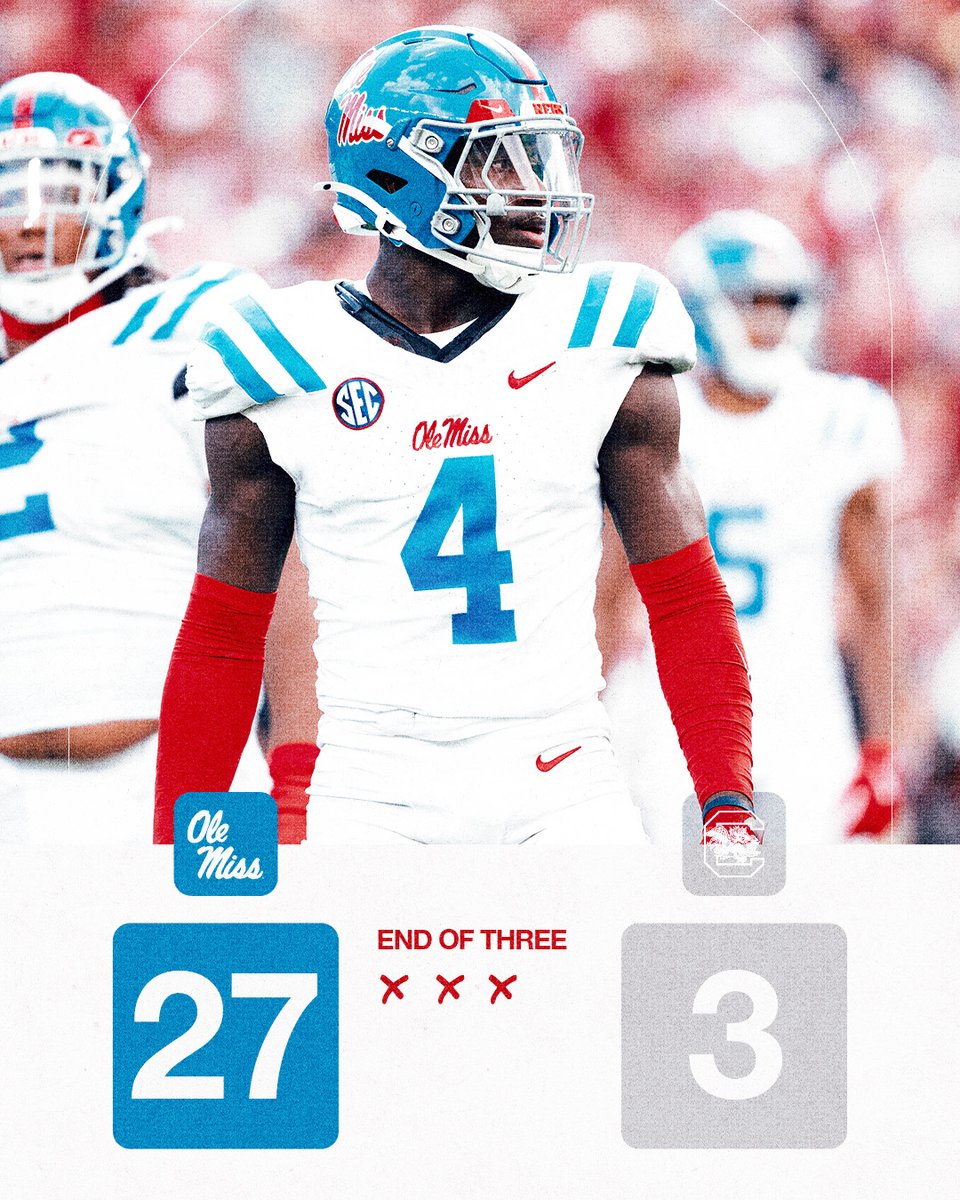 OleMissFB's tweet photo. We head to the 4th ‼️ https://t.co/onTmXOx5JD