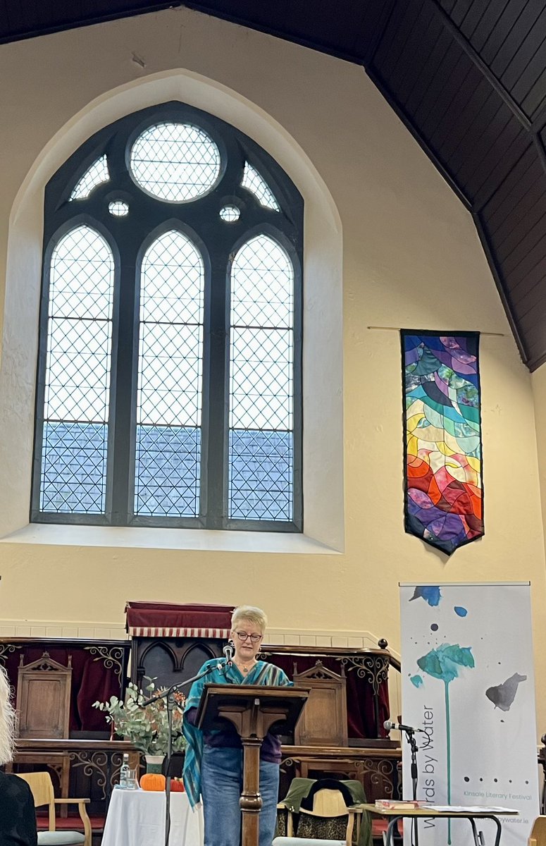 It really was <a href="/WordsByWater/">KinsaleLitFestival</a> in Kinsale today..!! Glad we braved the torrential rain to hear <a href="/ethelcrowley2/">Ethel Crowley</a> talk about her friend &amp; legendary author Dervla Murphy..absolutely excellent! <a href="/WaterstonesCrk/">Waterstones Cork</a> <a href="/swirlandthread/">Mᴀɪʀᴇ́ᴀᴅ Hᴇᴀʀɴᴇ 📚</a> <a href="/jpdromina/">JP O' Sullivan</a>