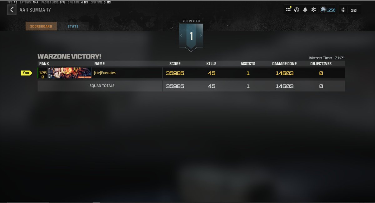 MaxExecutes's tweet image. 45 kill solo 👻