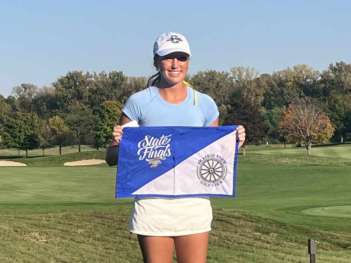 IHSAA1's tweet photo. Congratulations to Carmel’s Sophie Mock, who scored a Hole in One on Hole 12 during the First round of the Girls Golf State Finals! This is only the third Hole in One in Girls Golf State Finals history ⛳️🏌️‍♀️ @carmelathletics https://t.co/qO3gOUuFv7
