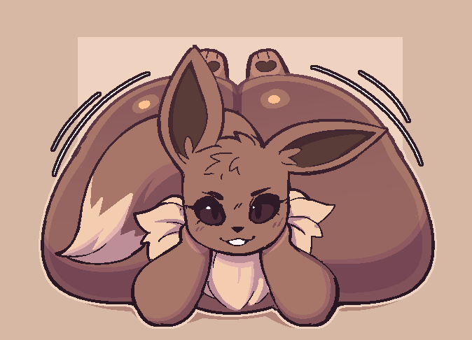 eevees are just pure gooner fuel for you~
they exist to fry your brain and for you to shoot out your pathetic loads~
so go ahead and pump since it's all you're good at~