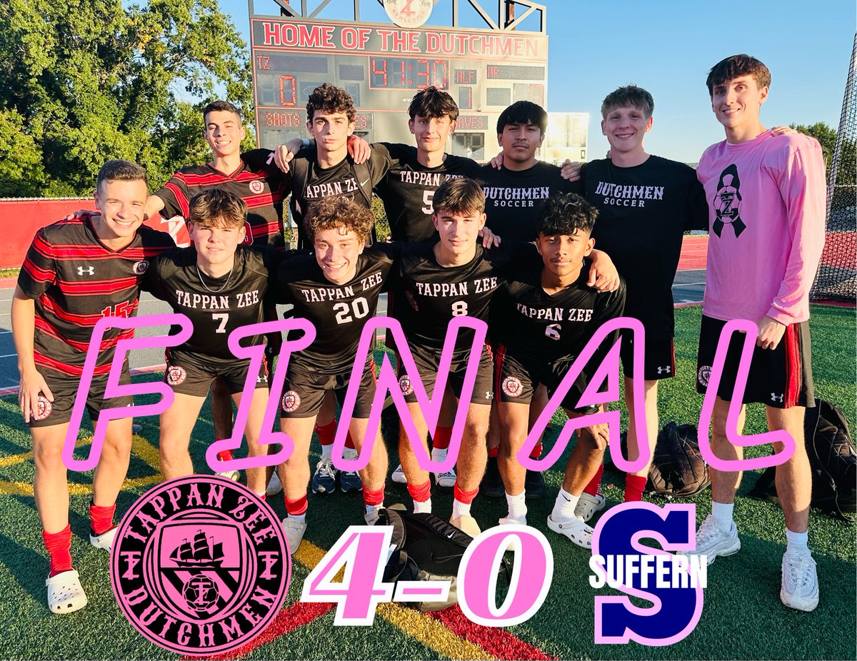 ⚪️🔴⚽️Brady Jacobs followed up a 4-goal performance against Pearl River with 4 more on Senior Day to lead the Flying Dutchmen to the 4-0 win over Suffern! Chris DuPont assisted on 2 and Griffin Meltzer chipped in with an assist.⚽️🔴⚪️ <a href="/TZeeAthletics/">DutchmenAthletics</a> <a href="/KDJmedia1/">Kevin Devaney Jr.</a> <a href="/hoopsmbd/">Mike Dougherty</a>