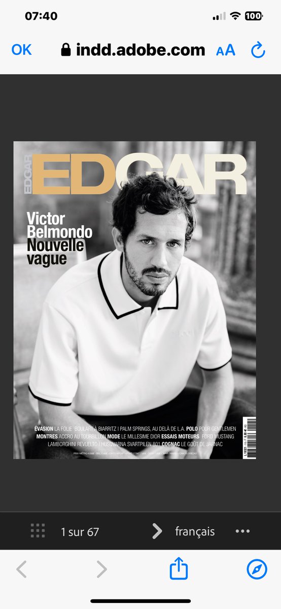 Écrire pour Edgar, c’est PARTAGER une vision qui inspire au quotidien…
#Dior #Givenchy #courreges #ysl #Belledonne #Carita #presse #magazine #kiosque #ParisFashionWeek
