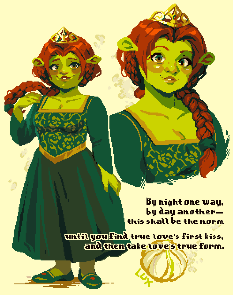 thisislux's tweet photo. Princess Fiona from Shrek https://t.co/x6dAZoYEzp