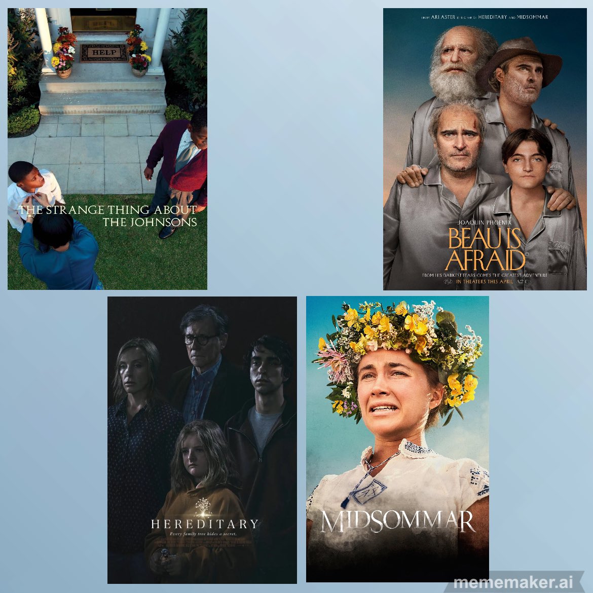 Sniperwolfstar1's tweet photo. #chooseyourchampion #chooseone #pickone #saibladenation #harddecision #whichoneisyourfavourite #poll #ariaster #hereditary #midsommer #thestrangethingaboutthejohnsons #beauisafraid https://t.co/85k68txEVR