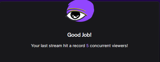 Yooo...I'm breaking records on Twitch!🤣