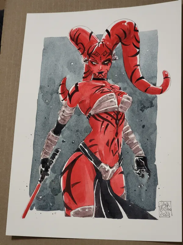 ComicCrusaders's tweet photo. Darth Talon (Star Wars) by Luana Vecchio #comicat #comicbookart #comics #art https://t.co/AruMCuMXoJ