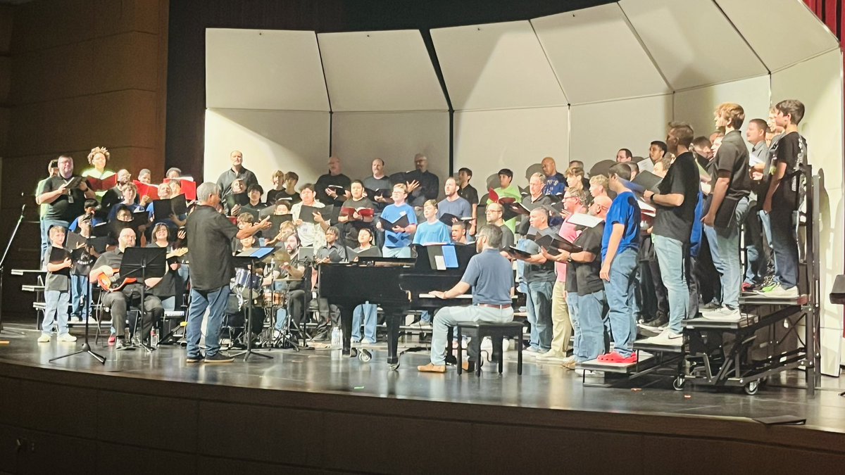 GCISD Men’s Day of Singing was a huge success! Guys from 6th grade to grand-dad had fun making great music together! <a href="/GCISDFineArts/">GCISD Fine Arts</a>