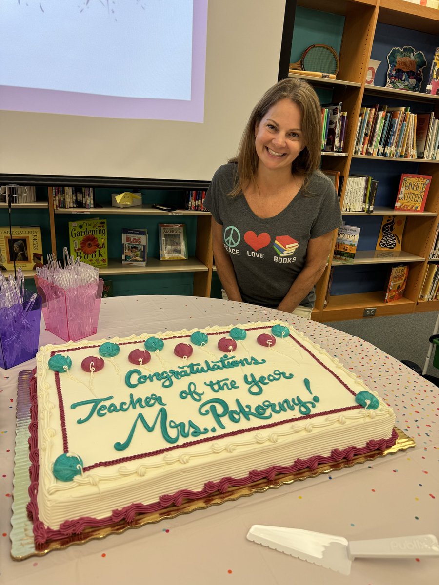 Celebrating our Teacher of the Year, Mrs.Pokorny🩵🌟🎉 Her dedication and passion shine bright in her classroom as she makes a positive difference daily! 🍎🎯