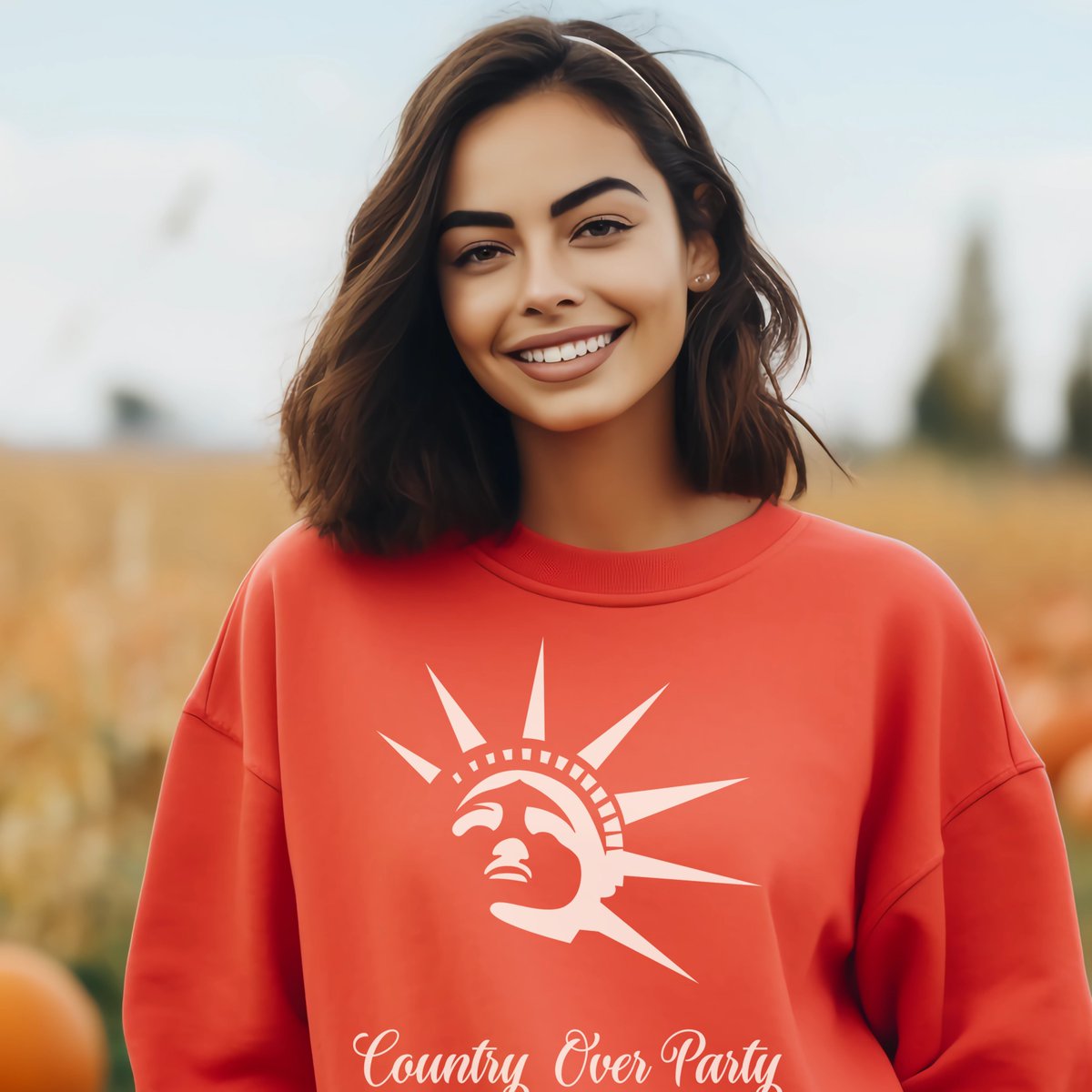 ServingPretty's tweet image. Represent what truly matters! Our &quot;COUNTRY OVER PARTY&quot; sweatshirt is here for those who believe in unity over division.
 
✨ Super soft fabric for all-day comfort
🎨 Bold lettering for maximum impact
🎯 Available now shorturl.at/hcdU1

#UnityFirst #PoliticalFashion