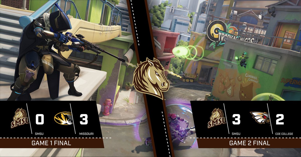 SMSU Overwatch double header, loses game 1 but wins game 2