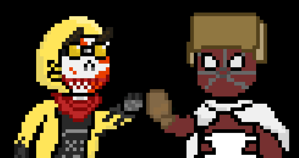 Draw_Duck_'s tweet photo. @Skyfoxalt @aSatanicFoxy dibujo acá, rivales https://t.co/P6A8UZa0kw