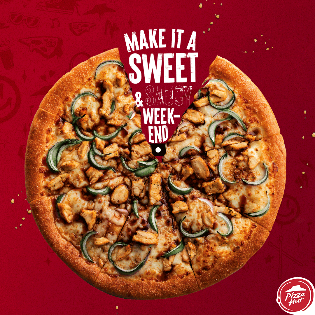 PizzaHutJm's tweet image. Make it sweet, make it saucy, and make it unforgettable with The Hut’s BBQ Chicken Pizza! 🍕🔥 

This delicious combo of smokey BBQ goodness and tender chicken is exactly what you need to this weekend! 

Order now for Call &amp;amp; Collect at 876-755-4HUT (4488) 
#Smokey #Sweet #Saucey