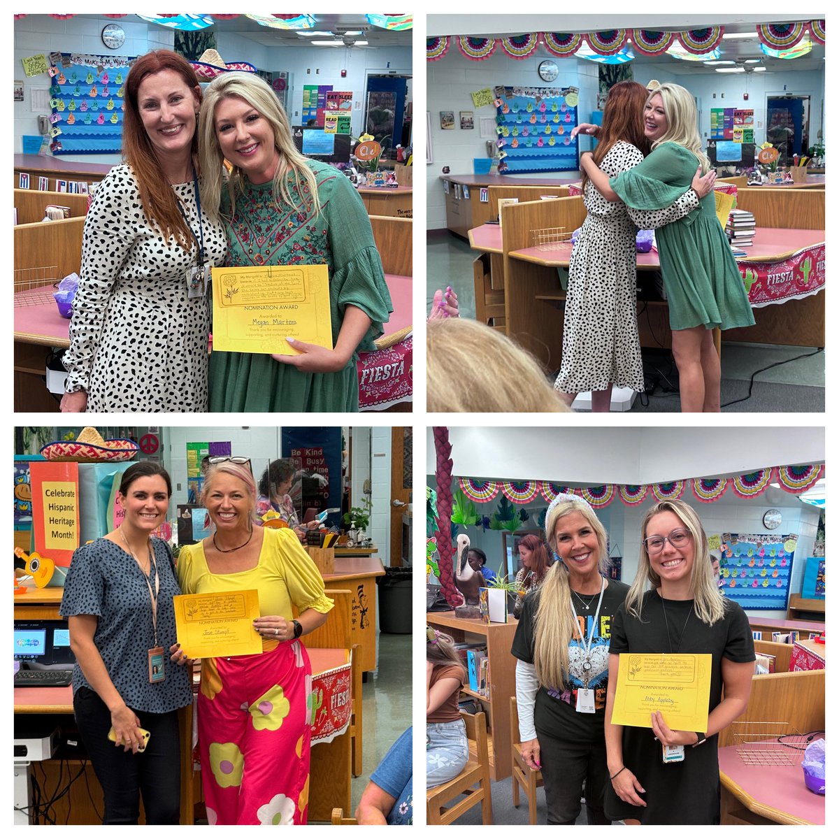 It is not where you work, but who you work with 🩵😍 We are so blessed at Sweetwater! Congratulations to this month’s marigolds ❤️ Thank you to Mrs. Jones for organizing this celebration each month🎉 Lots of love at SWES!