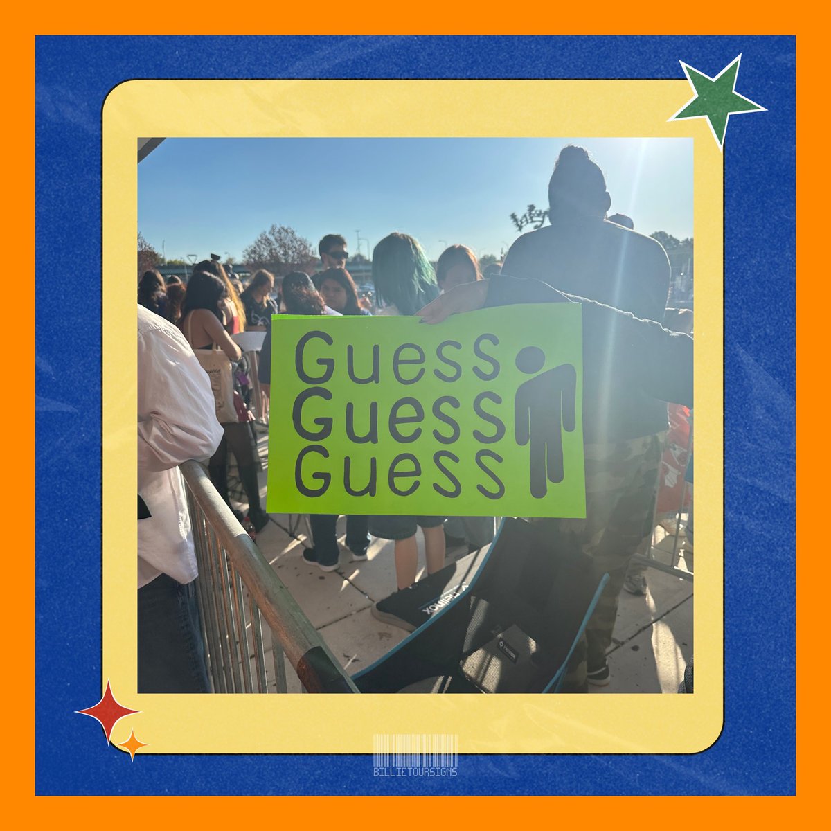 #HARDANDSOFTPhiladelphia: A fan holding their ‘Guess’ inspired sign for tonight’s show in Philadelphia, PA.