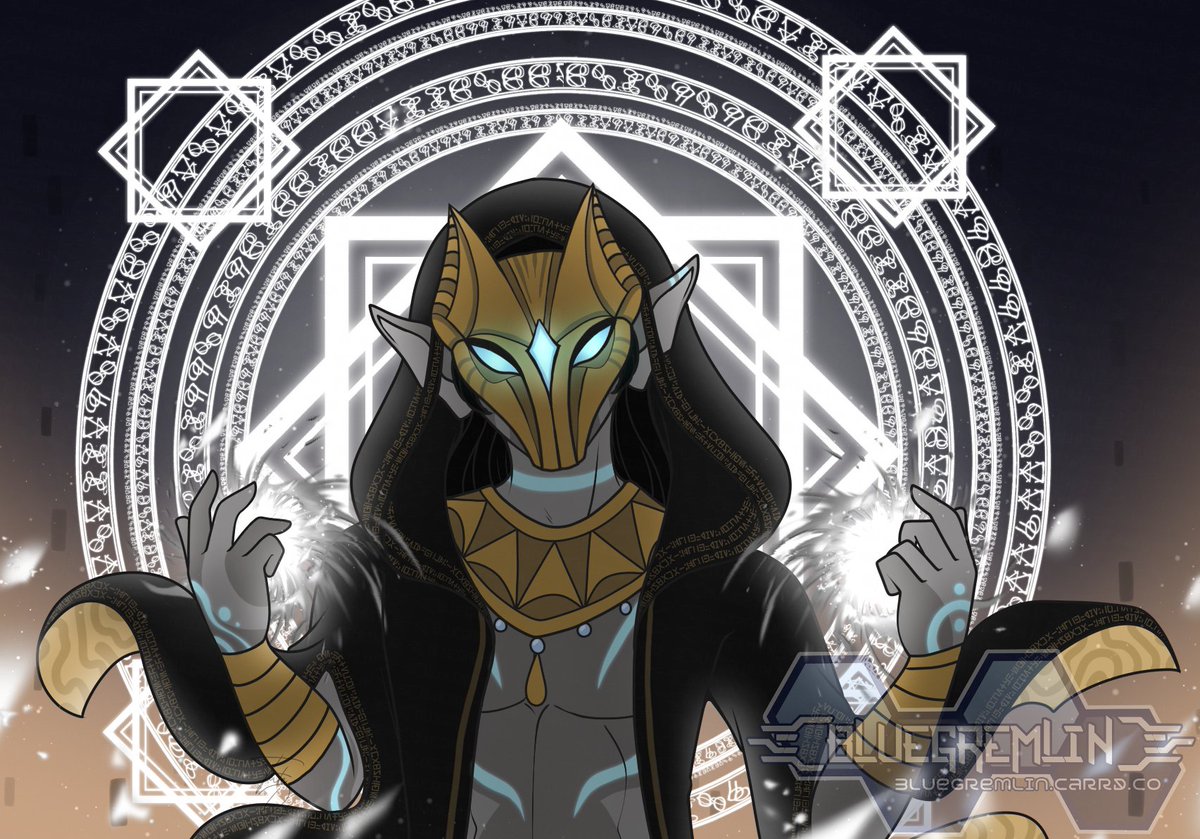 BlueGremlin's tweet photo. Twili-tober 2024 day 5: Mask

Cool magic effects go brrrr
Kinda digging how this one came out X'D https://t.co/y7EVAH9IIs