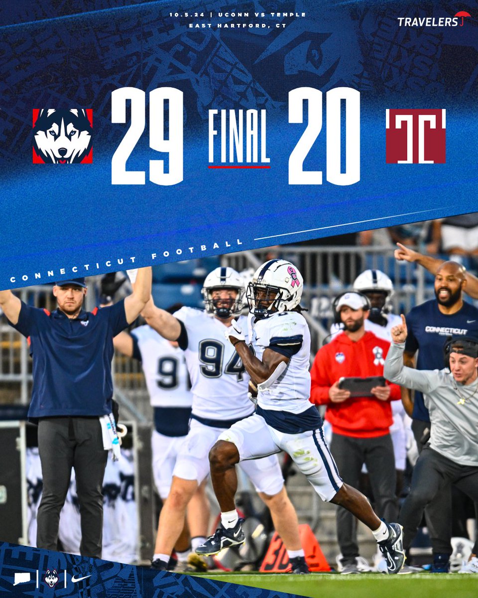 UConnFootball's tweet photo. STILL undefeated at home 😤 https://t.co/wmXmHAEbyR