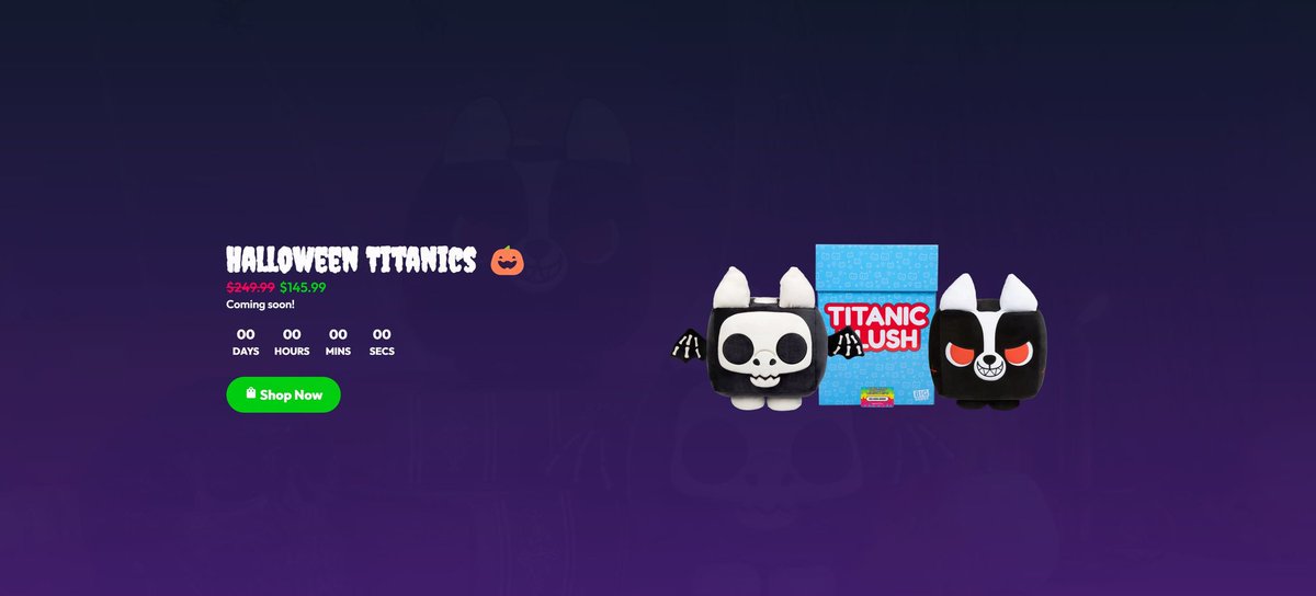 I WILL NOT REST UNTIL I GET ONE OF THOSE CORGIS!!! 😍😍😍

<a href="/PetSimMerch/">Pet Simulator Merch!</a> knows the way to my heart, hubs not gonna like this one! 🤣

What are your thoughts on the Halloween Titanics!? 👻🫶