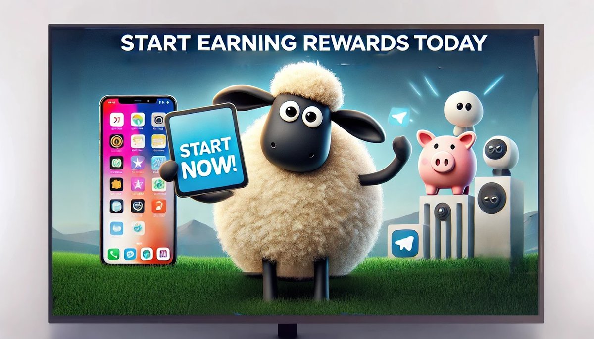 sheep_community's tweet image. Start earning rewards today with SHAUN THE SHEEP on Telegram! 🐏 Tap to collect Sheep Points and exchange them for valuable tech items. It’s that simple. #StartEarning #SheepPoints #TechRewards #TelegramGame #ShaunTheSheep