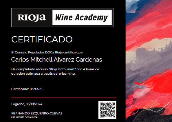 Muchas gracias a <a href="/RiojaWine_ES/">Rioja Wine España</a>. Estoy emocionado por seguir aprendiendo sobre esta maravillosa región vinícola y aprovechar al máximo todas las oportunidades que me ofrece. #PonmeOtroRioja