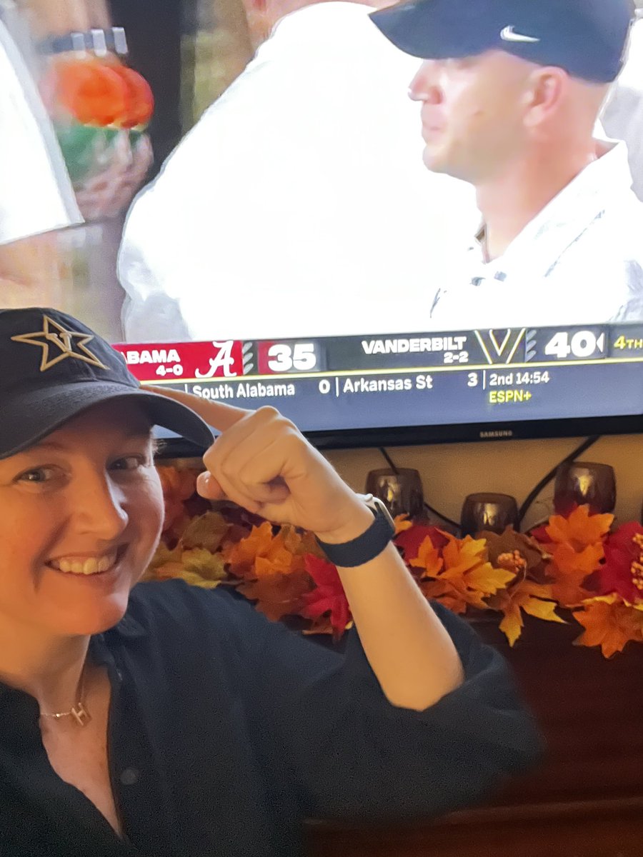 My PhD institution (UGA) beat my undergrad (Auburn), but my faculty institution just beat Bama. No complaints here about this Game Day Saturday in the SEC! #AnchorDown ⚓️
