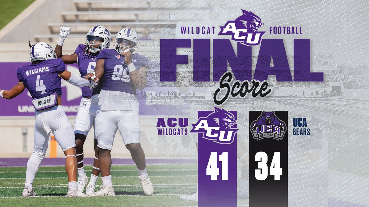 𝑾𝑰𝑳𝑫𝑪𝑨𝑻𝑺 𝑾𝑰𝑵 ❕

Your Wildcats TAKE DOWN #5 Central Arkansas for their 3️⃣rd UAC WIN ‼️

#CDT | #GoWildcats