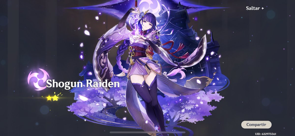 si me salió 😍😍😍 y tambn raiden