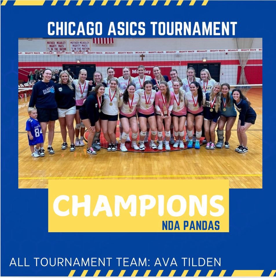 HISTORY MADE! ☑️
For the 1st time in NDA Volleyball History and the 1st NKY team to ever do it, your Pandas are the ASICS Challenge CHAMPIONS!!!! Congratulations girls! We are so proud of you!!