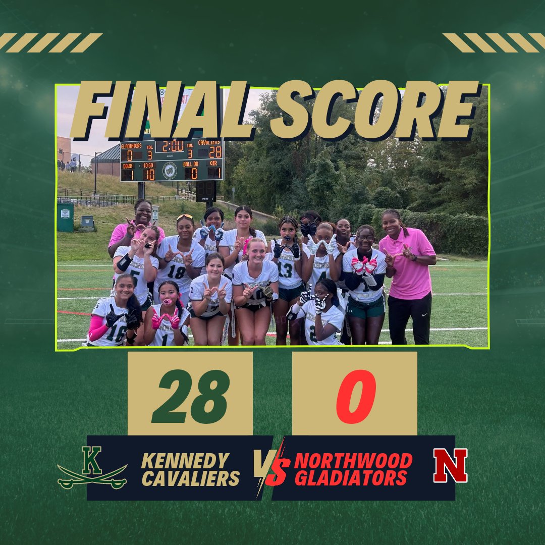 GREAT WIN yesterday against Northwood, 28-0!! Way to play and together. Offense and defense made great plays. It's only gets better from here!! GO CAVS!! 💚💛