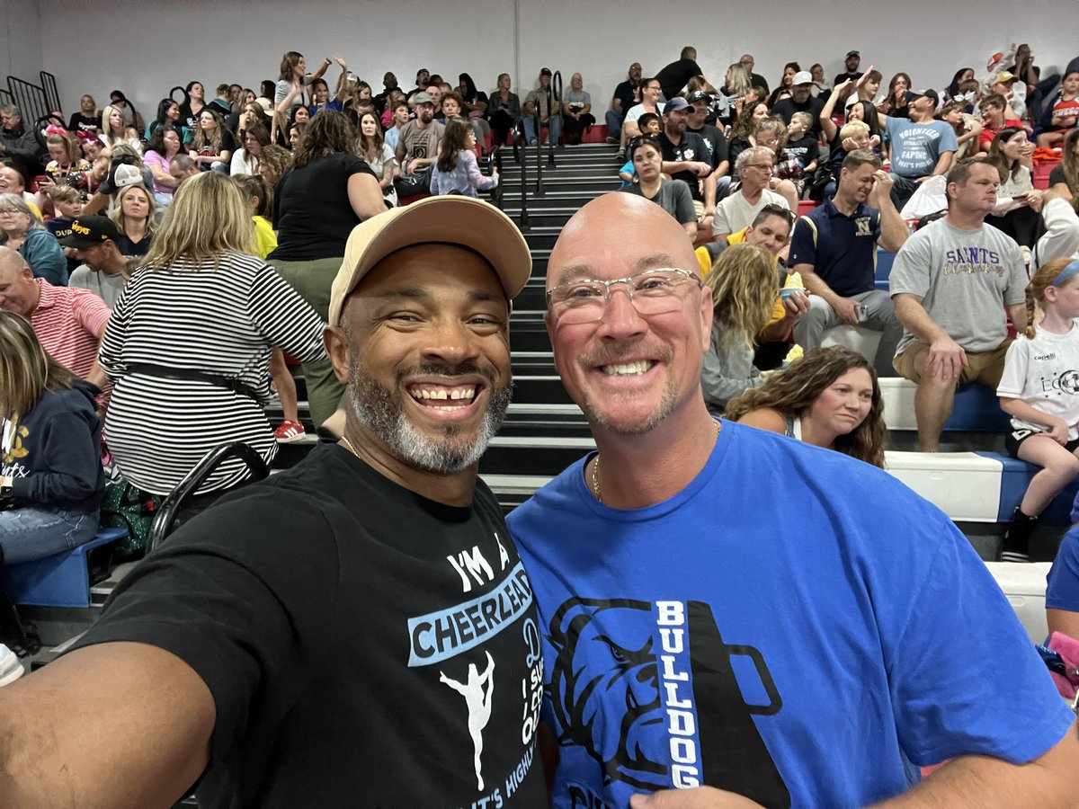 What better way to spend a Saturday evening than at a cheer competition. When you bump into your awesome school SRO it makes it a little better! <a href="/LTHS_D204/">Lyons Township High School District 204</a>