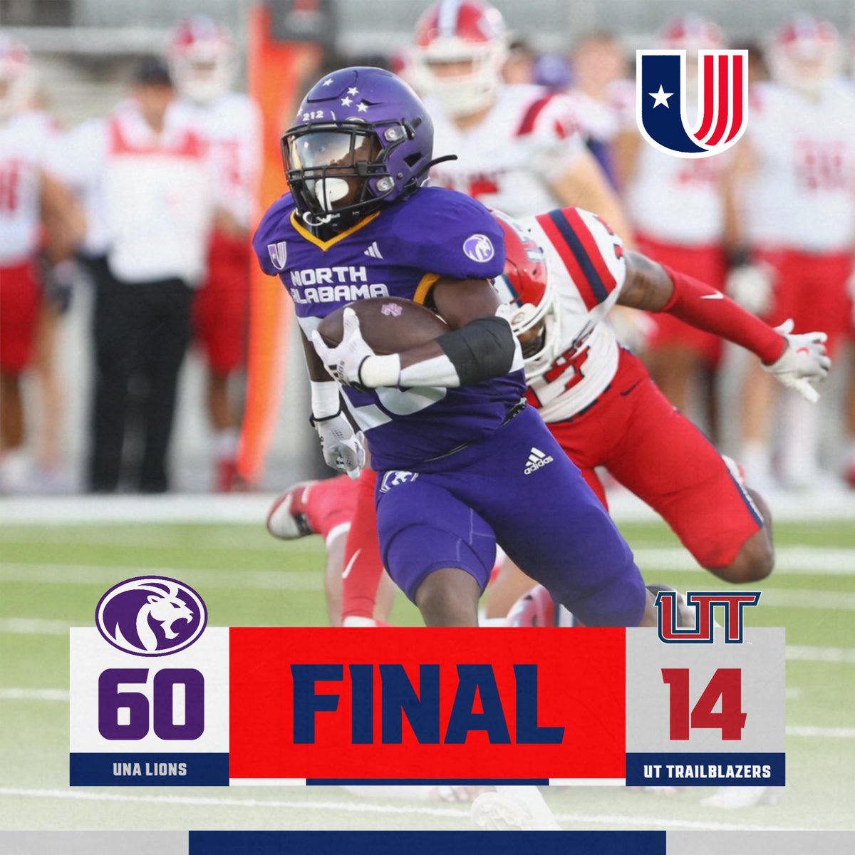 uacfootball (@uacfootball) on Twitter photo It was raining 🟪🟪🟪 in Florence as <a href="/UNAFootball/">North Alabama Football</a> explodes for a program FCS record scoring total en route to the 🦁 second #UACFootball🏈 win of the season It was raining 🟪🟪🟪 in Florence as <a href="/UNAFootball/">North Alabama Football</a> explodes for a program FCS record scoring total en route to the 🦁 second #UACFootball🏈 win of the season