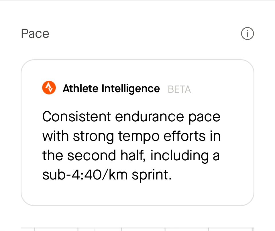 74Running's tweet image. Brace yourselves @Strava is going full on @stravawanker with this ‘Athlete Intelligence’ feature 🤣🙄

A 1km is NOT a SPRINT - that’s a 10/12min steady effort - this is going to make the average recreational runners more idiotic 🙄😬🤣