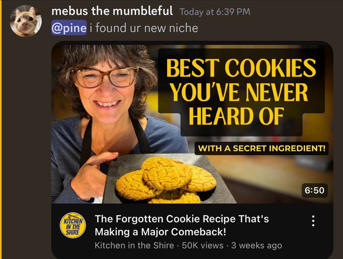 “alright, it’s definitely a stretch to call this next one a souls-like, but this cookie was really fucking good”