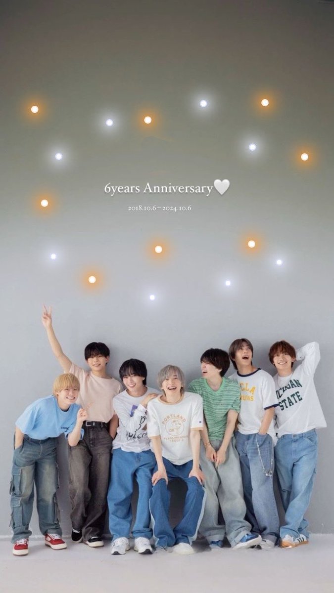 fu_ka_e_da's tweet photo. 結成6年おめでとう🎊
6年間の間こんなに大好きでたまらないなにわちゃんを推すことが出来て幸せです🎀💭
これからもなにわちゃんたちらしくわちゃわちゃした友達みたいな雰囲気をずっと見ていたいです🥺🤍これからもよろしくね🙏💕︎
 #なにわ男子結成6周年  #なにわ男子  #なにふぁむと繋がりたい https://t.co/APyTbDOCvP