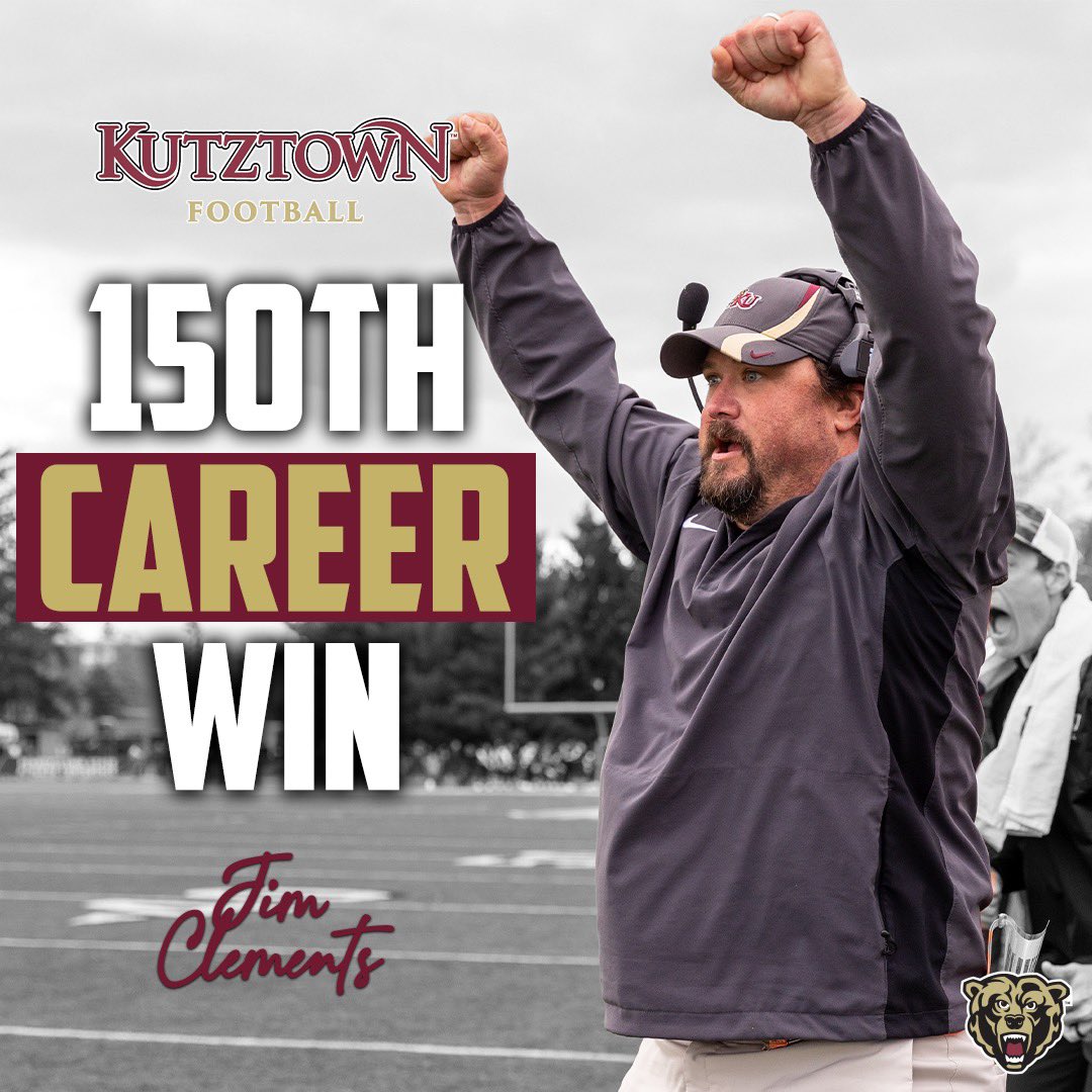 KUBearsFootball's tweet image. Congrats @KUHC_Clements ‼️

150th Career Win!! 

#BearsEat #1-0