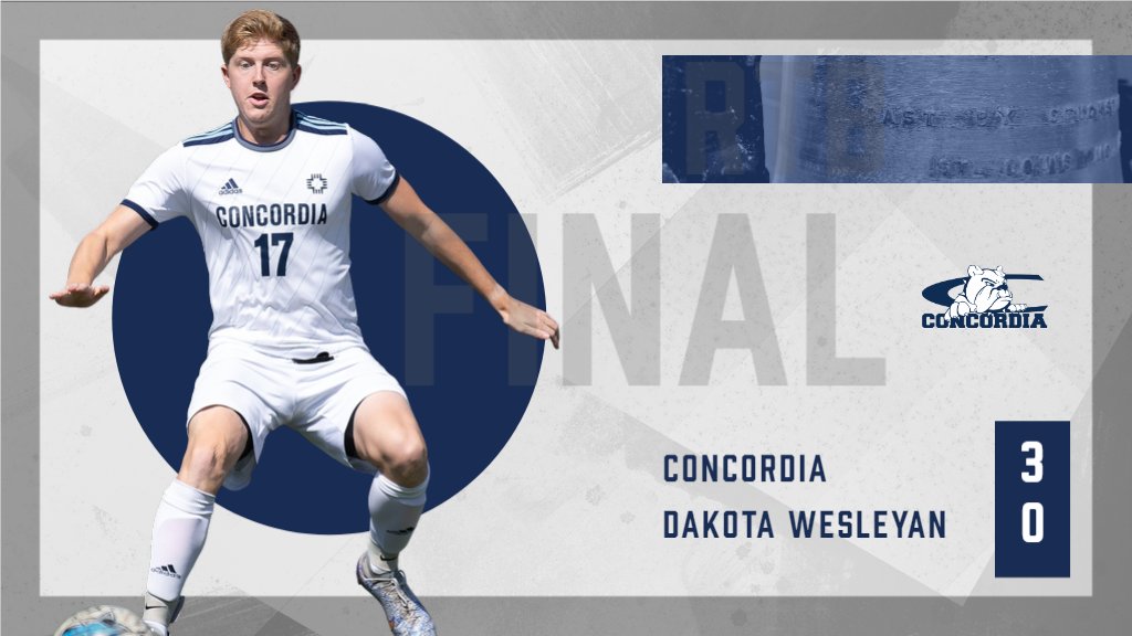 cunebulldogs's tweet photo. M⚽️ | FINAL: @CUNEMSOC 3, Dakota Wesleyan 0. BULLODGS WIN! 

Record: 3-2-7, 2-0-3 GPAC! 

Benson: 24' | Herrera 27' | Brown: 84'
