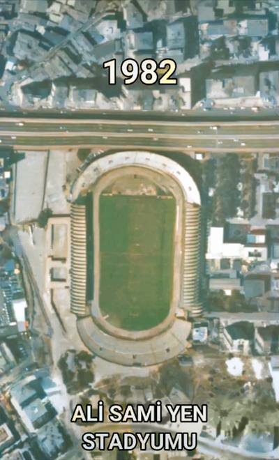 1982, Ali Sami Yen Stadı uydu görüntüsü