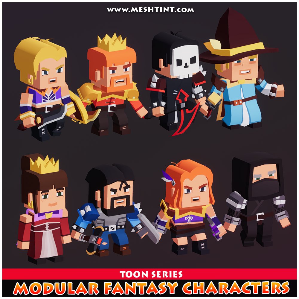 Meshtint's tweet image. 🎉 Get your hands on Modular high-quality, low-poly 3D characters ! Perfect for game developers looking to speed up their workflow.
👉Shop: bit.ly/ToonSeriesAll
#GameDev #UnityAssets #GameArt #IndieDev #unity3d