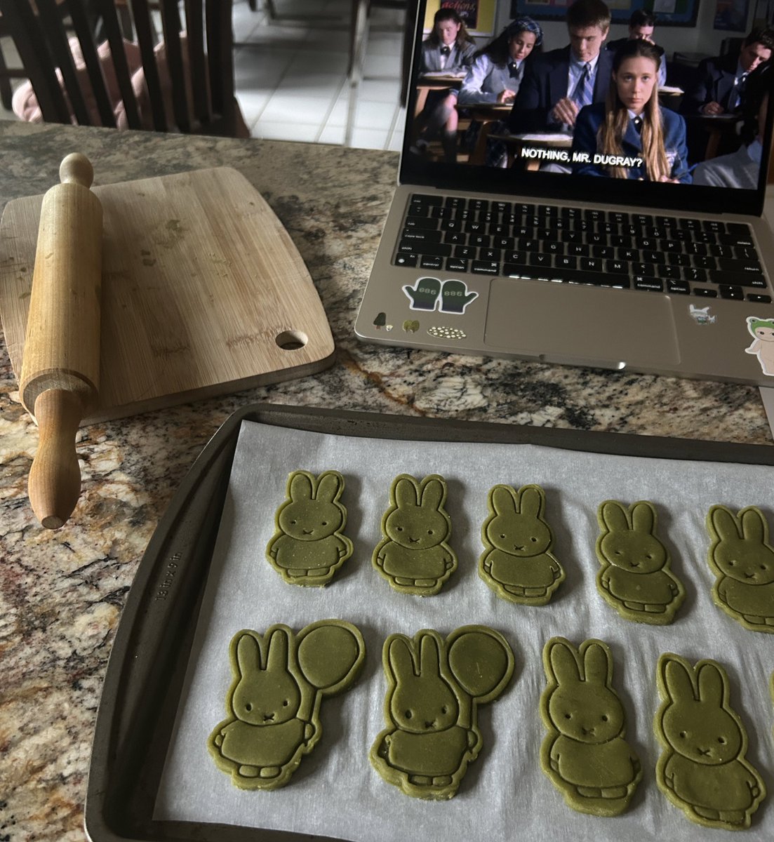 taromantou's tweet photo. making miffy shortbread cookies because i like someone’s son…. https://t.co/dURU3rzApJ