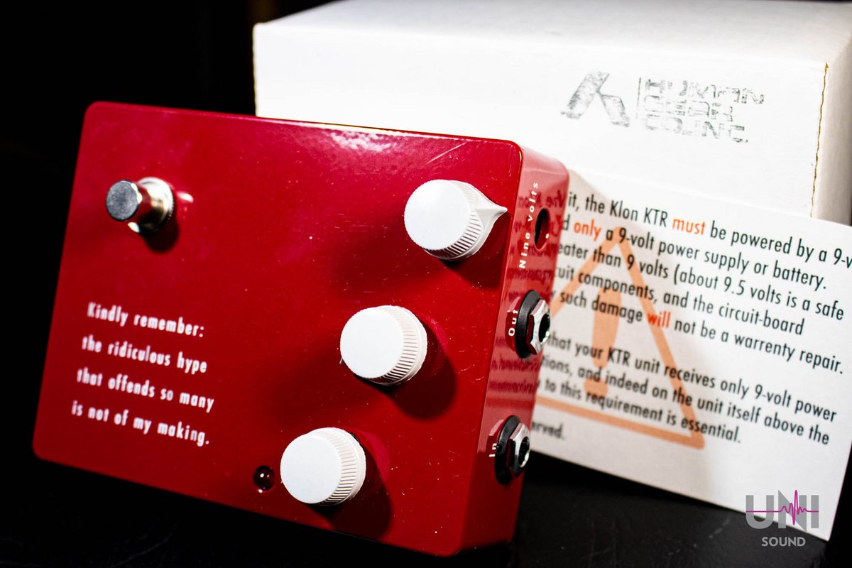UnisoundY's tweet image. ／
10/6(日)21:15発売開始‼️
KLON KTR (HUMAN GEAR)
＼

伝説のオーバードライブ、CENTAURの後継機種入荷！質の高いオーバードライブペダルとして大変使い勝手の良い音を出力。ケンタウルスが年々高騰する中、KTRも新品販売されていないためか、かなり高額になることも
digimart.net/cat13/shop5031…
#KLON