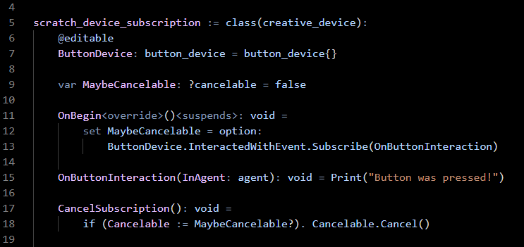 LiyabilityJP's tweet photo. #VerseTips #5

This is an A/B comparison of using the Subscribes/Cancel pattern versus the Race/Await pattern for the same use case. What are your thoughts on these two different approaches?

#UEFNTips #Coding #Verse #Concurrency #Subscription #Cancelable #Await #Tools4Toolbelt https://t.co/MC5o6HsUmm