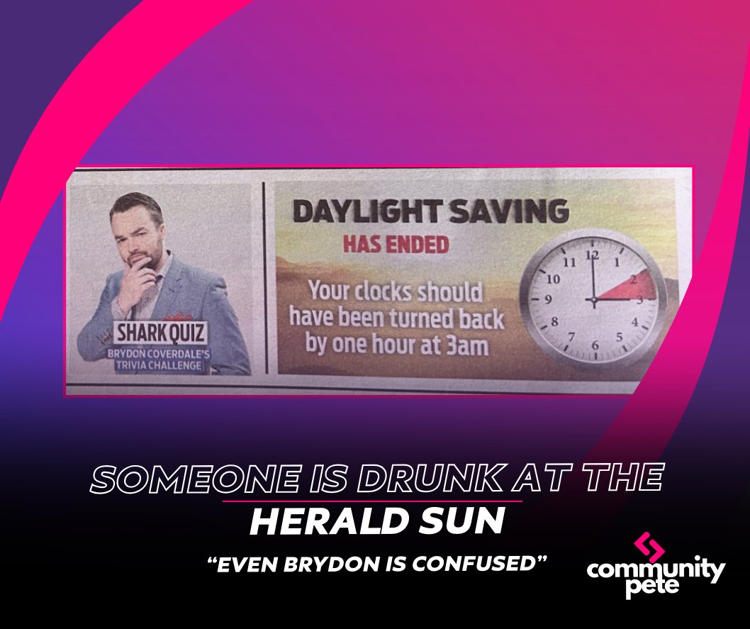 CovidPete's tweet image. Herald Sun Too many office drinks last night?
#oops #oopsiedaisy #oopsie #newspaper #melbourne #victoria