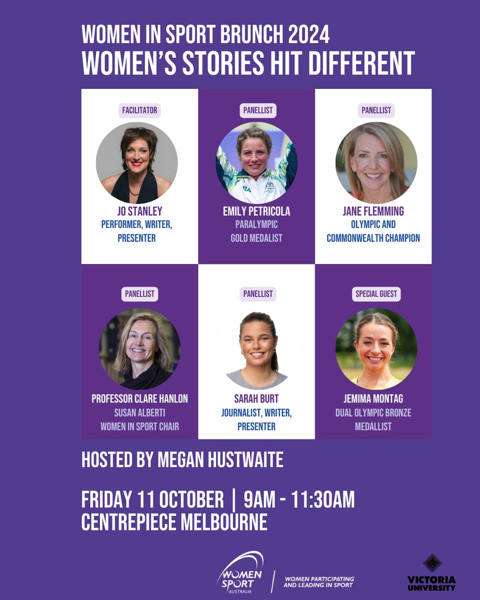 This is your last chance to grab tickets to the Women in Sport Brunch 2024. Tickets must close Monday 7 October at 5pm.

Don't miss out on hearing from our incredible panel on why Women's stories hit different.

Tickets: wsa.tidyhq.com/public/schedul…