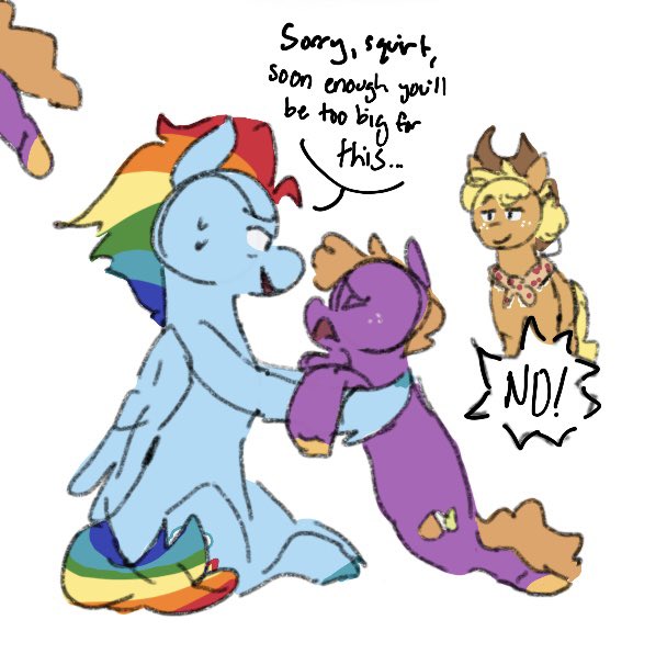 itsjustadreaam's tweet photo. Rd as an auntie.. 🥳🥳 #appledash #mlptwt #mlpart more art soon https://t.co/fUUxk4T2jf