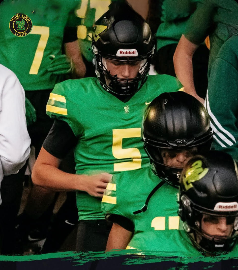 Week 5 vs Tigard: 22-27, 314 yards, 7 TDs, 0 INTs. <a href="/jon_eagle/">Coach Eagle</a> <a href="/BrandonHuffman/">Brandon Huffman</a> <a href="/JordanJ_/">Jordan Johnson</a> <a href="/AlphaFootballOR/">ALPHA Football</a> <a href="/westlinn_fb/">West Linn High School Football</a>