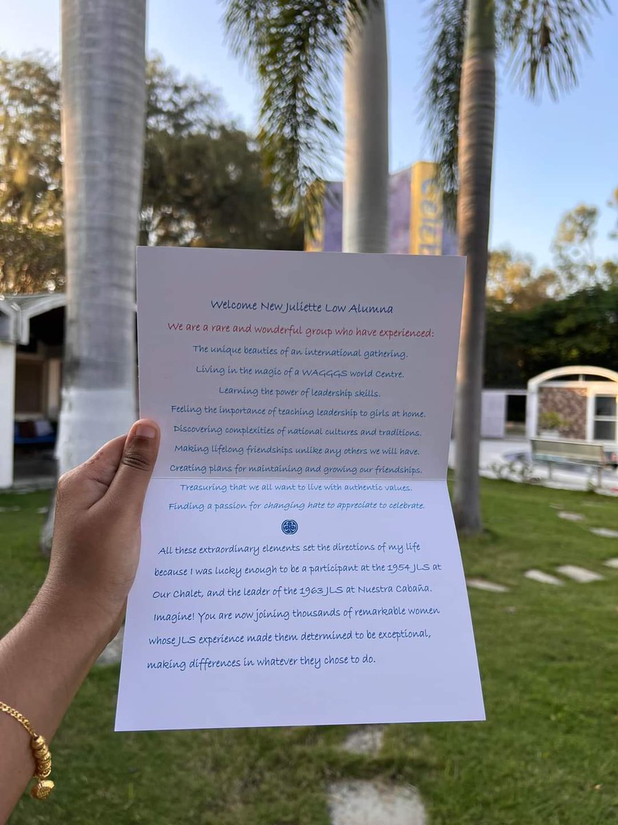 PUBangsarGGOC's tweet photo. Postcard from Julie Dawson, the donor who made #JLS2024 possible! #LeadForPeace @wagggsworld @WAGGGSAsiaPac @pputerimy https://t.co/tjc7k3CTQT
