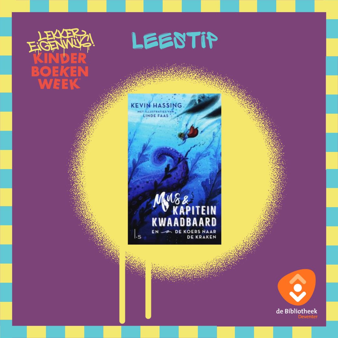 De verhalen van Mus en Kapitein Kwaadbaard zijn avontuurlijk en vol fantasie. Ontdek ze allemaal: tinyurl.com/mtbm4wp4!

Schrijver Kevin Hassing is vandaag te gast op ons Kinderboekenweekspektakel. Dus wil je hem ontmoeten, kom dan straks langs in de Bibliotheek Centrum!