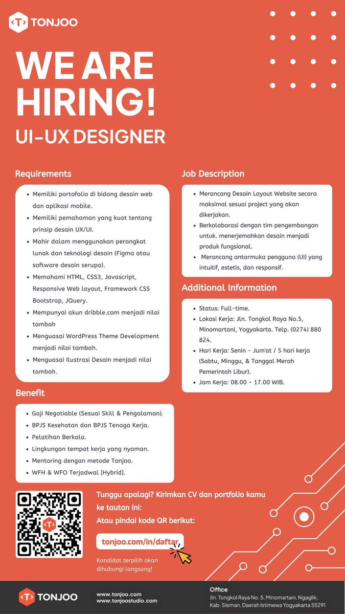 Lowongan Kerja UI/UX Designer

#lokerkarir_it #lokerit #lokerprogrammer #lowongankerja #loker #lokercot

cc : <a href="/hrdbacot/">HRD BACOT</a>
