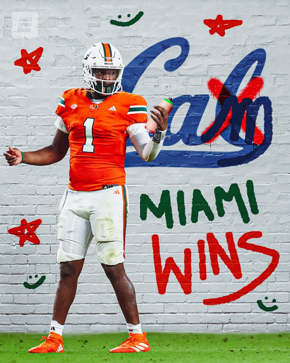 NO. 8 MIAMI OVERCOMES A 25-POINT DEFICIT TO BEAT CAL 😱

A LEGENDARY COMEBACK FOR THE HURRICANES 🤯