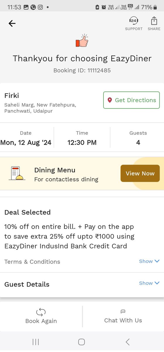 grfinvisors's tweet photo. Amazing dinners and discounts by @eazydiner .. And #EazyPoints to be added as cherry on the cake ๐
The savings in the last year have been more than the cost of an iPhone ๐ https://t.co/aj9uc38usU